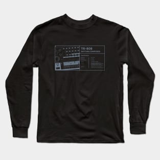 808 Drum Machine for Electronic Musician Long Sleeve T-Shirt